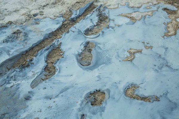 Fußabdrücke im nassen Zement — Stockfoto