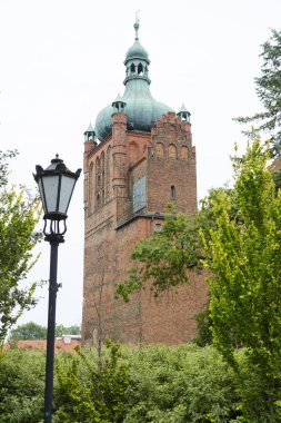 Katedral kilise kule City Plock, Polonya