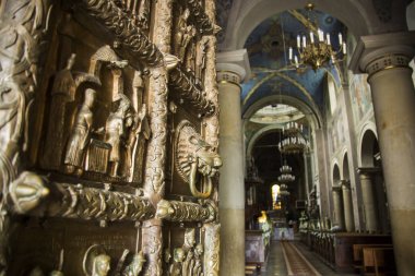 Plock, Polonya şehirde katedral kilise süs iç 
