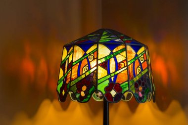 Art nouveau vitray lamba