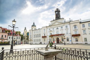 Eski market city Plock, Polonya 