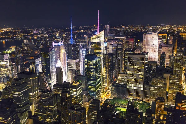Rascacielos de Nueva York y Manhattan — Foto de Stock