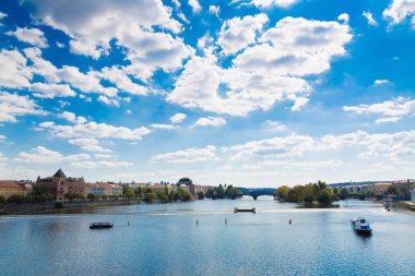 Vltava Nehri City, Prague, Çek Cumhuriyeti