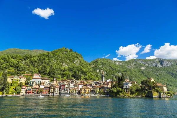 Lago Como Colorata Città Varenna Italia — Foto Stock