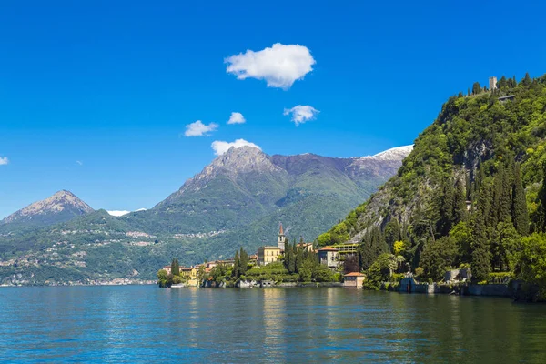 Güzel Yaz Görünümü Como Gölü Kıyısında Lombardy Bölgesi Talya — Stok fotoğraf