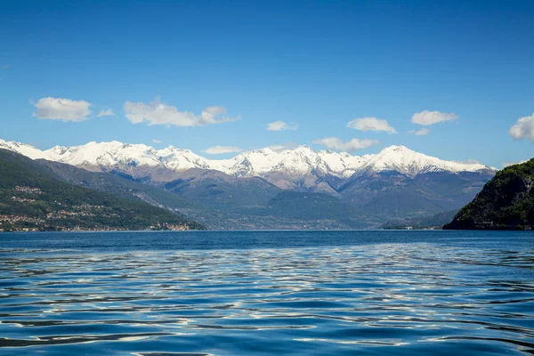 Veduta Pittoresca Sul Lago Como Alpi Italia — Foto Stock