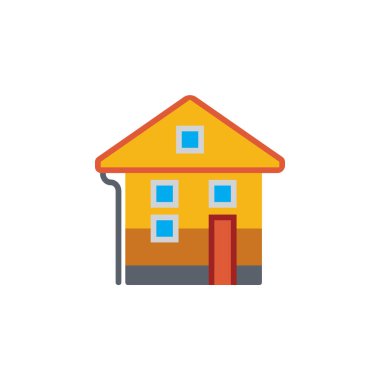 Vektör simge veya illüstrasyon evde malzeme tasarım stili ile