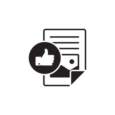 Vektör simge veya metin ve resim bir renk stili tıkla gösteren çizim