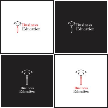 Vektör eps logo veya resim iş eğitimi anahat tarzı hakkında