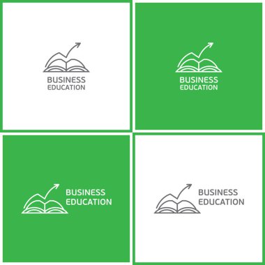 Vektör eps logo veya resim iş eğitimi anahat tarzı hakkında