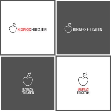 Vektör eps logo veya resim iş eğitimi anahat tarzı hakkında