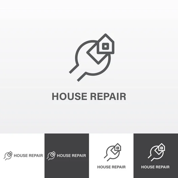 Serviços de reparação de casa logotipo do vetor eps — Vetor de Stock