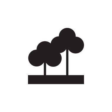 Vektör simge veya park ve açık havada bir renk gösteren çizim