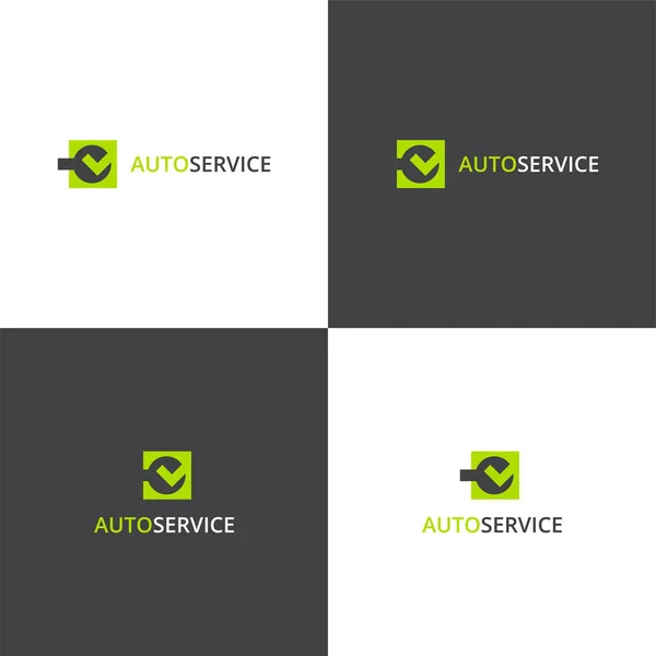 Logotipo do vetor eps 10 empresa de serviços de carro —  Vetores de Stock