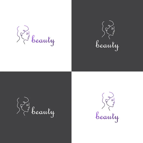 Vektor-Logotyp Folge 10 über Schönheitsindustrie oder Wellness-Salon — Stockvektor