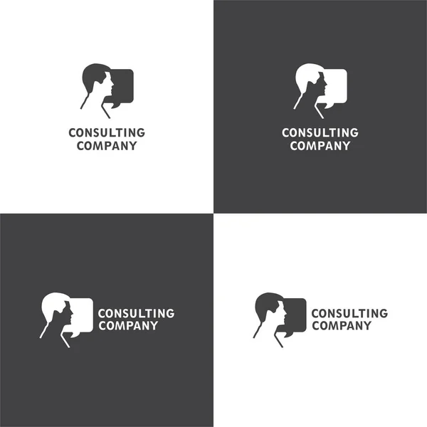 Logotipo de vetor eps 10 sobre empresa de consultoria — Vetor de Stock