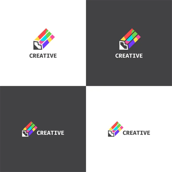 Wektor logo eps 10 o firmie creative — Wektor stockowy