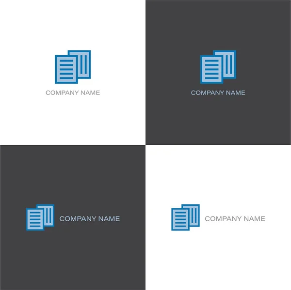 Pénzügyi dokumentumok cég logója — Stock Vector