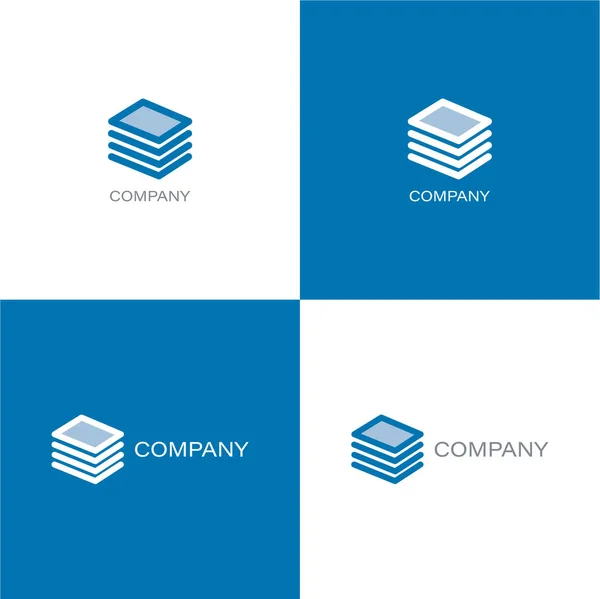 Dokumenty finansowe Logo firmy — Wektor stockowy