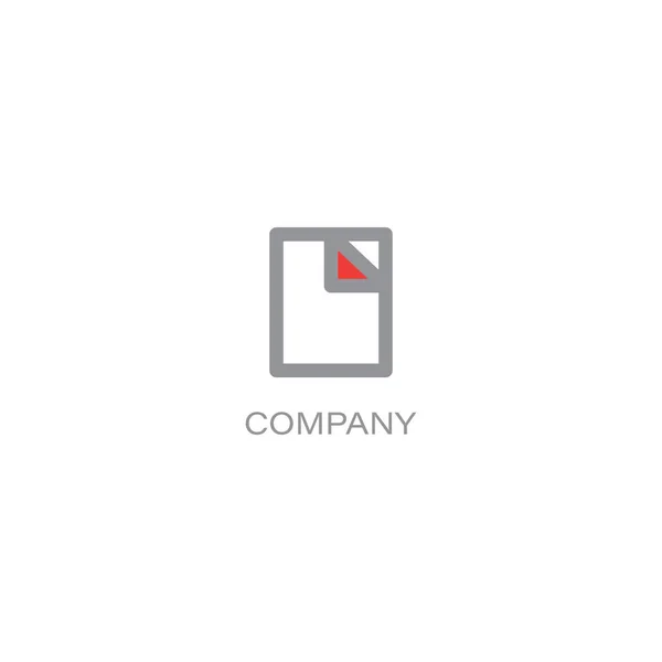 Documenti finanziari azienda Logo — Vettoriale Stock