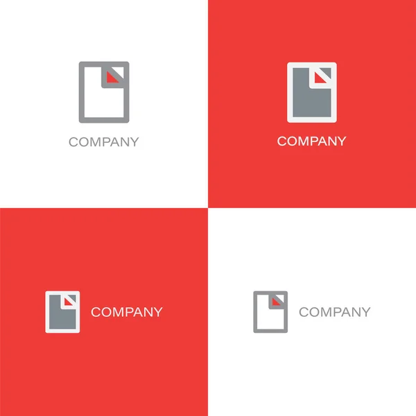 Finance documents company Logo — Stock Vector