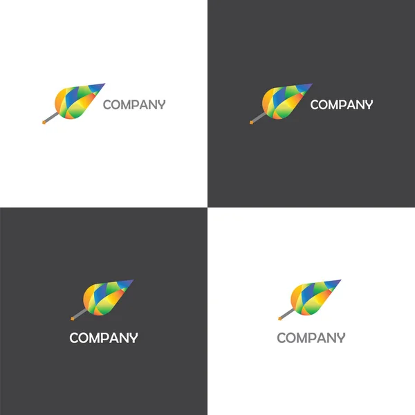 Agência criativa ou empresa ecológica Logo — Vetor de Stock