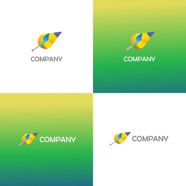 Creative agency or eco company Logo — Stock Vector