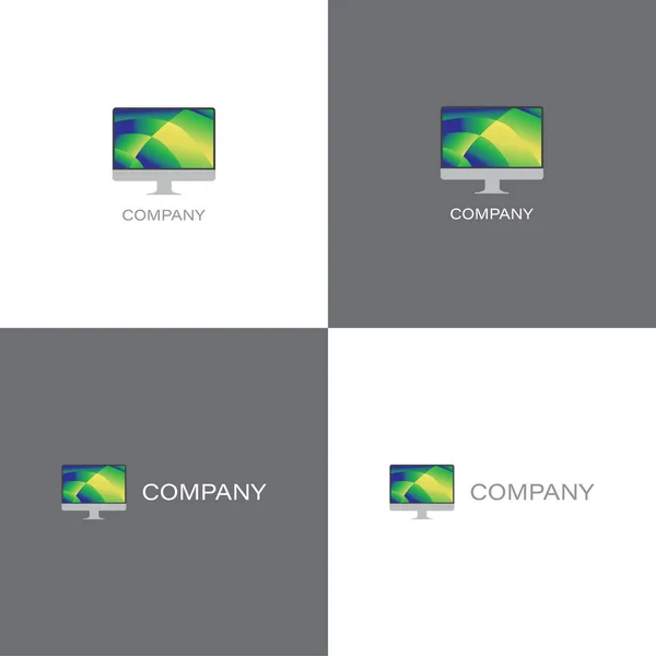 Logo dell'agenzia creativa o dell'azienda di design — Vettoriale Stock