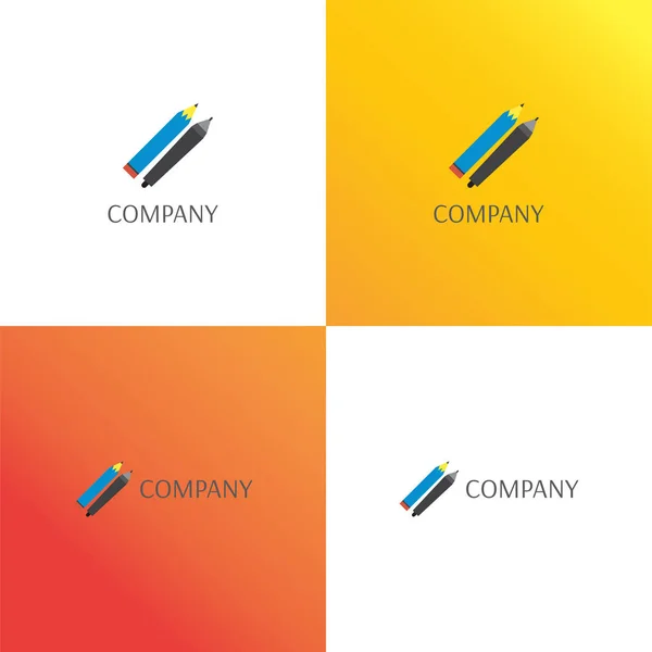 Logo dell'agenzia creativa o dell'azienda di design — Vettoriale Stock