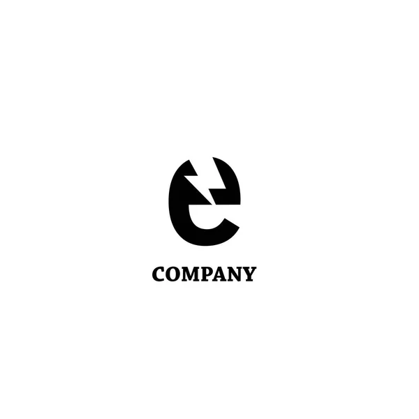 Logótipo da empresa de serviços electrónicos ou de bens —  Vetores de Stock