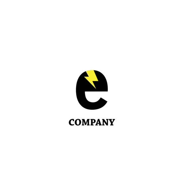 Logótipo da empresa de serviços electrónicos ou de bens — Vetor de Stock