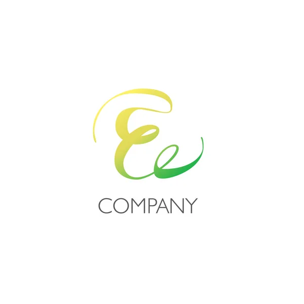 E lettre logo de l'entreprise — Image vectorielle