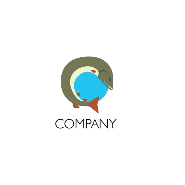 Fiske tjänster eller sälja företagets logotyp — Stock vektor