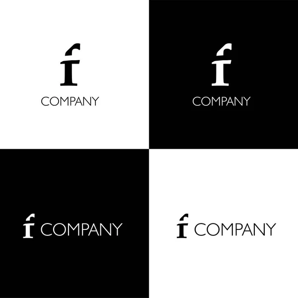 F Brief Firmenlogo — Stockvektor