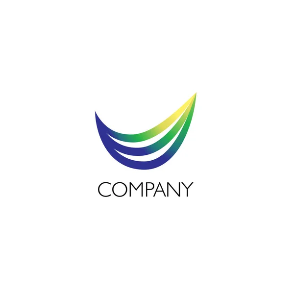 Logotipo da empresa com ilustração de fibra —  Vetores de Stock