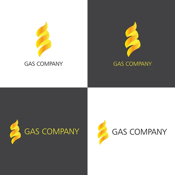 Logótipo da empresa de serviços de gás — Vetor de Stock