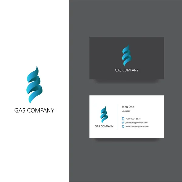 Vuilnis verwijdering bedrijf logo en visitekaartje sjabloon — Stockvector