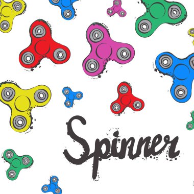 Hat yazı topluca spinner metin el ile arka plan