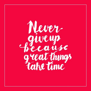 Motivasyon el yazı hat