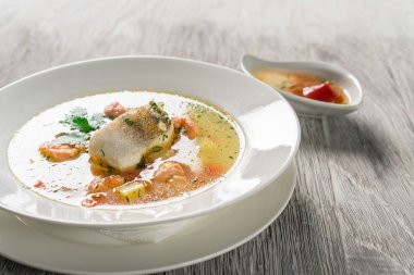 Balık çorbası güzel tanıtımı.