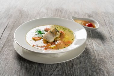 Balık çorbası güzel tanıtımı.