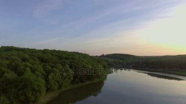 Günbatımı hava uçak video.