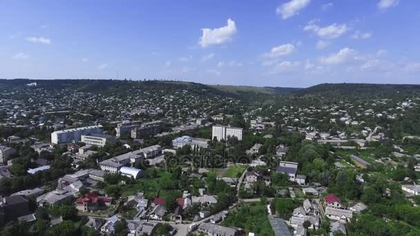 Panorama de la ville vue aérienne — Video