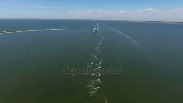 Navire cargo général en mer - Images aériennes 
