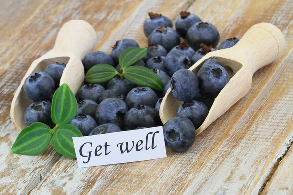 Mit Blaubeeren Gesund Werden — Stockfoto