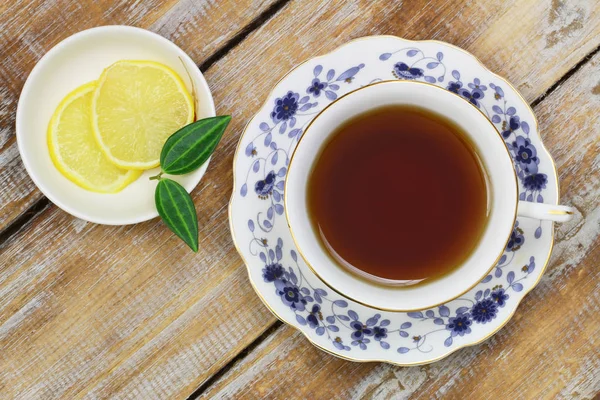 Tee Vintage Tasse Auf Holzoberfläche — Stockfoto