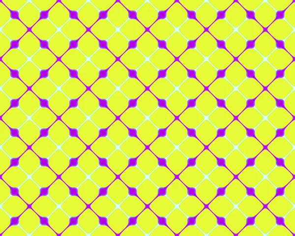 Abstracte veelkleurige afbeelding. Diagonale rode strepen op een gele achtergrond. Mozaïek patroon. Naadloze patroon. — Stockfoto