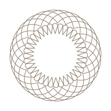 Beyaz arkaplan üzerindeki dekorasyon için vektör geometrik çerçeveler