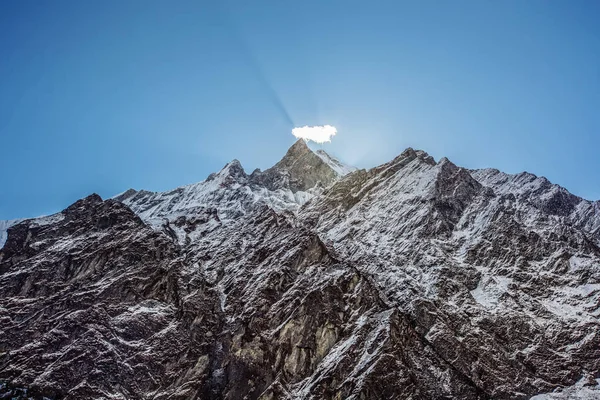 喜马拉雅山的日出 — 图库照片