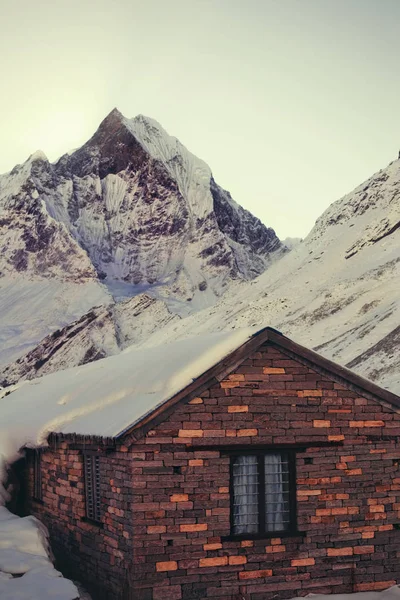 Mountain house on Machapuchare base camp